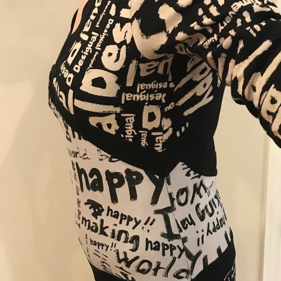 Long sleeved DESIGUAL cotton dress - Picture 8 of 10